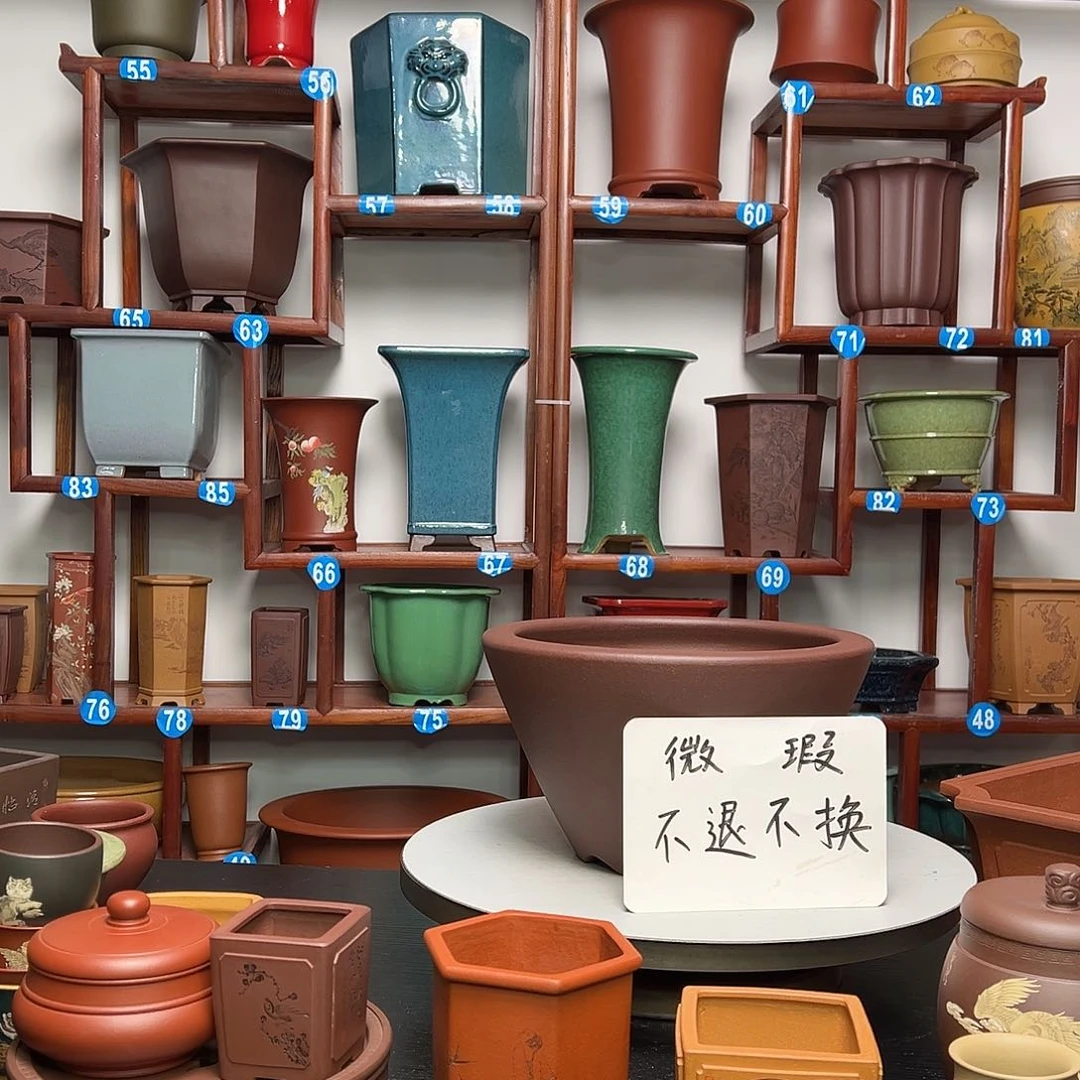 紫砂花盆小*/圆盆花盆