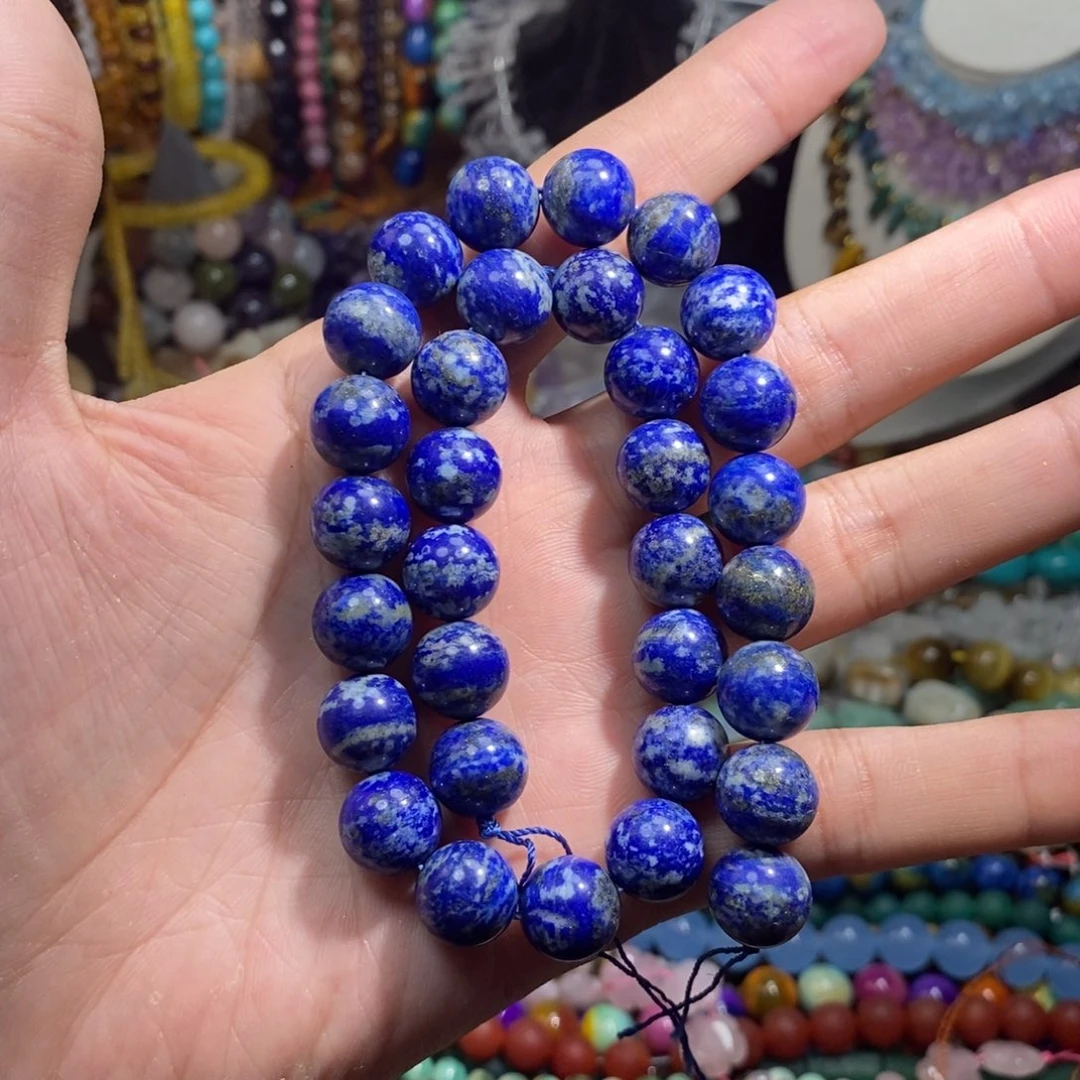 未镶嵌，天然青金12mm，石英质玉