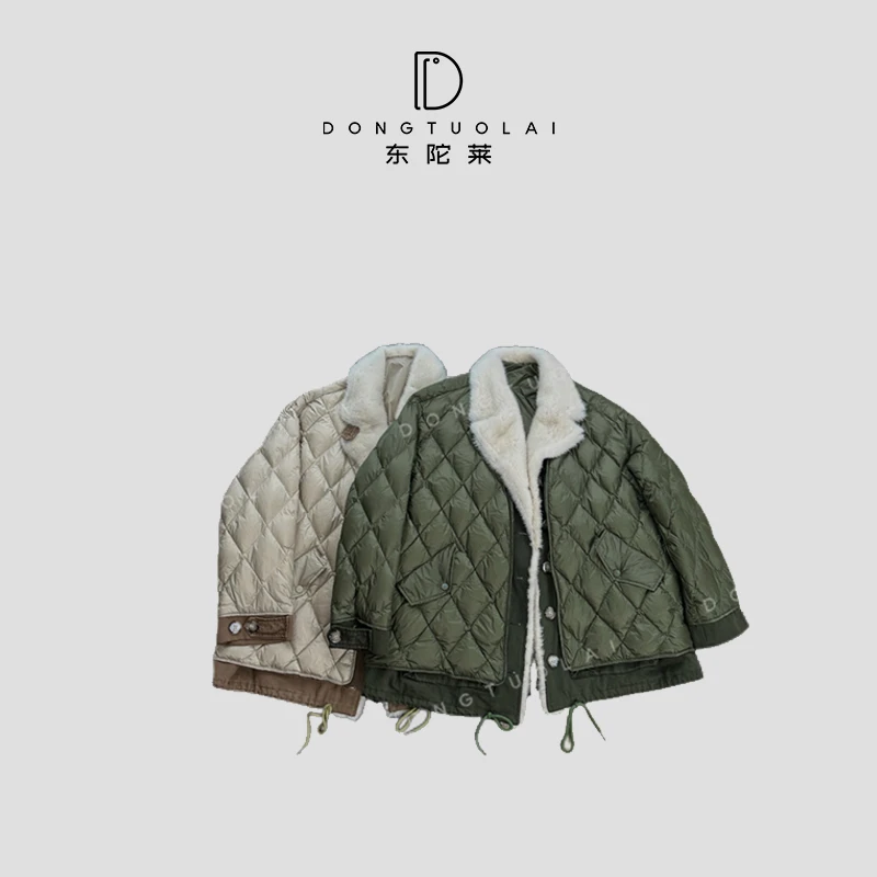 《冬日恋岛》羽绒服中长款款舒适时尚休闲黑色秋冬保暖冬季百搭简约