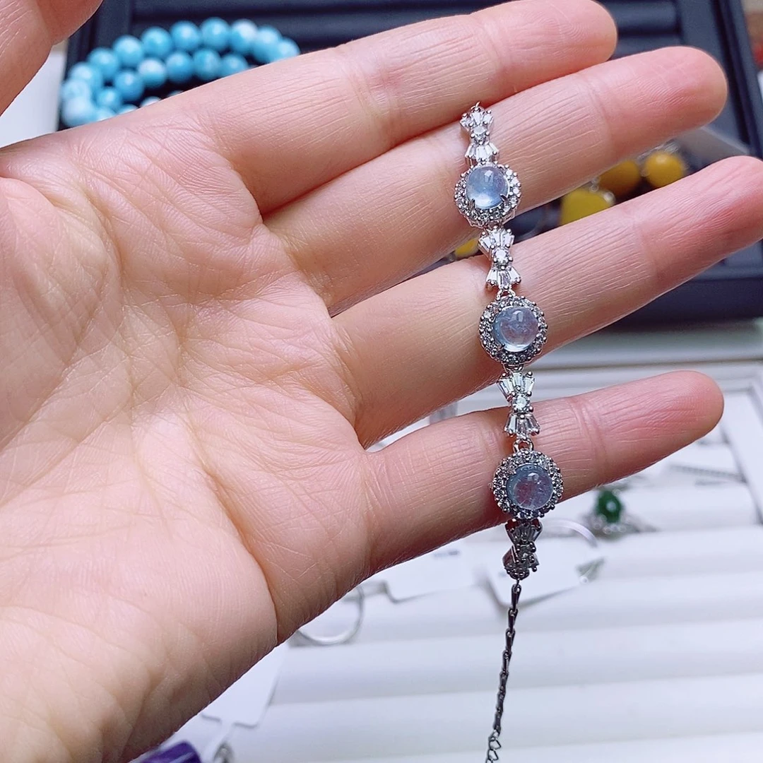 手链海蓝宝石合金