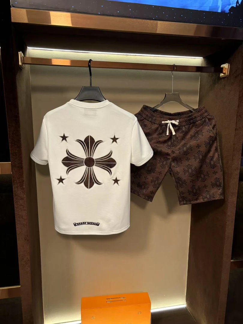 男士夏季新款轻奢休闲百搭修身时尚套装K268