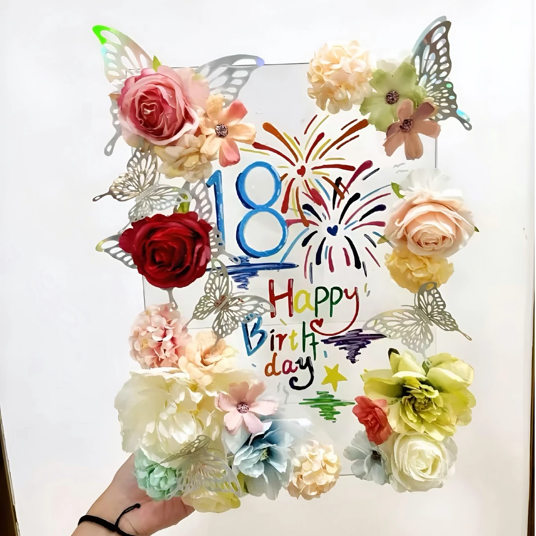 亚克力蝴蝶相框立牌手工diy材料包送女朋友情人节礼物生日背景yd