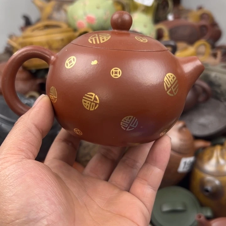 紫砂茶壶壶口磕碰