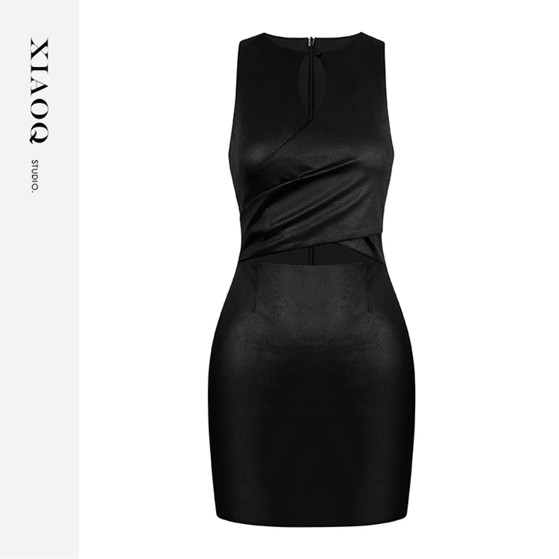 【小Q家】69402设计感镂空显瘦包臀裙