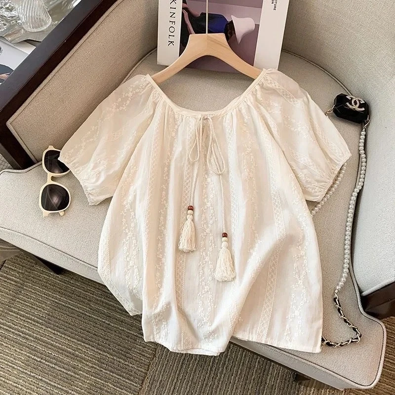 1600-1799号.芊衣百惠杂款女装宽松型衬衫衬衣荷叶边修身新中式