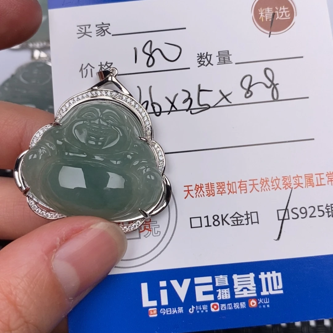 翡翠银S925镶嵌颈饰