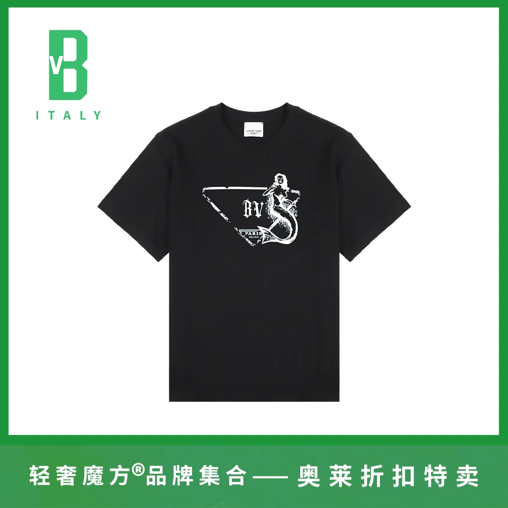 轻奢魔方25新款夏季经典重磅克重纯棉T恤衫BV05