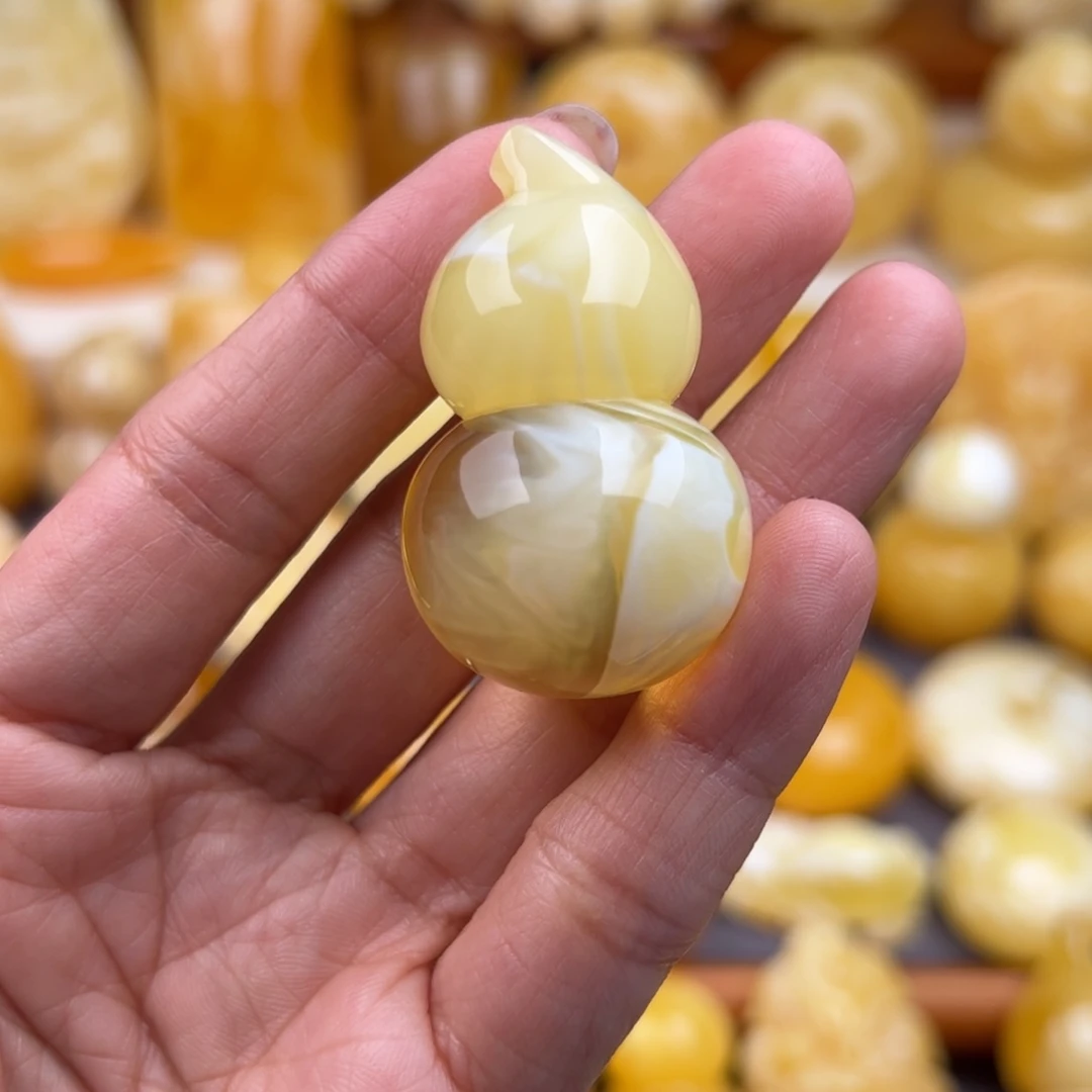 琥珀颈饰未镶嵌纯天然琥珀蜜蜡无优化