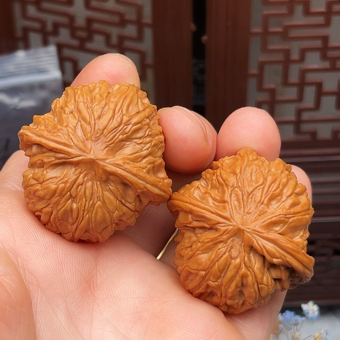 文玩核桃把件磨盘