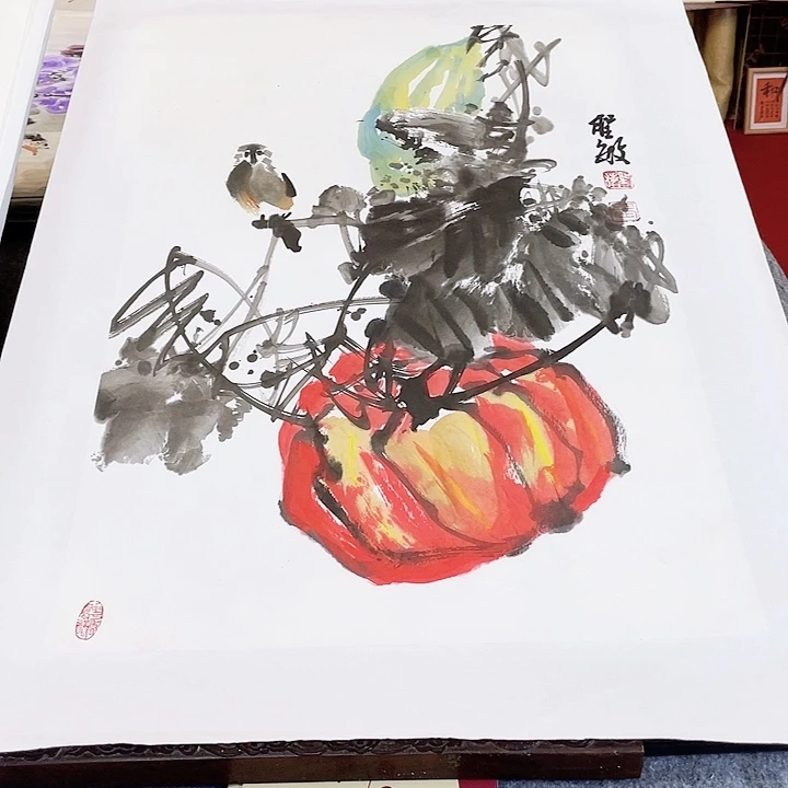 国画张圣敏先生纯手绘作品