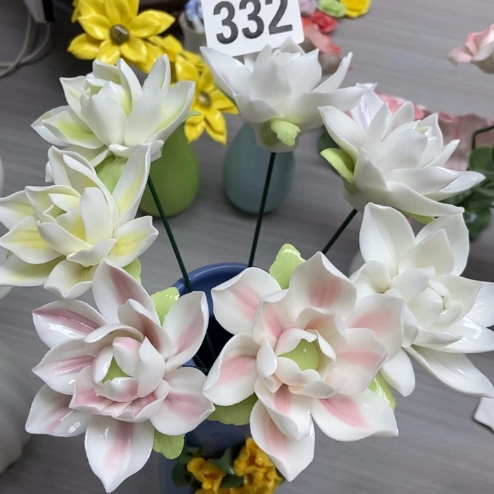 陶瓷手工制作陶瓷花