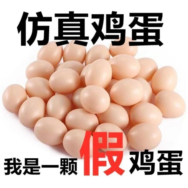 仿真鸡蛋假鸡蛋引母鸡生蛋假蛋不会碎绘画DIY玩具仿真鸡蛋壳教具