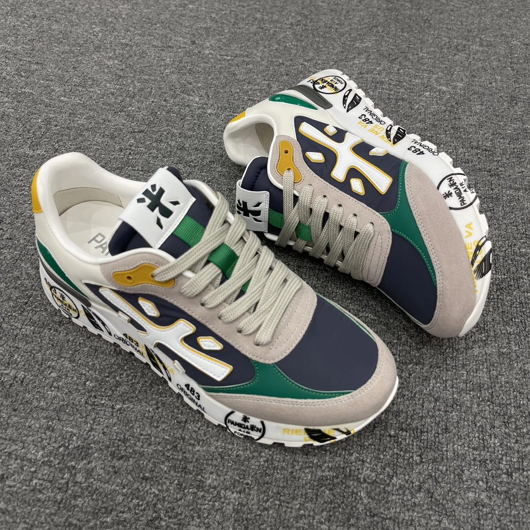 欧货高端SIDAN品牌男鞋时尚舒适百搭运动休闲米字鞋鞋子潮流厚底