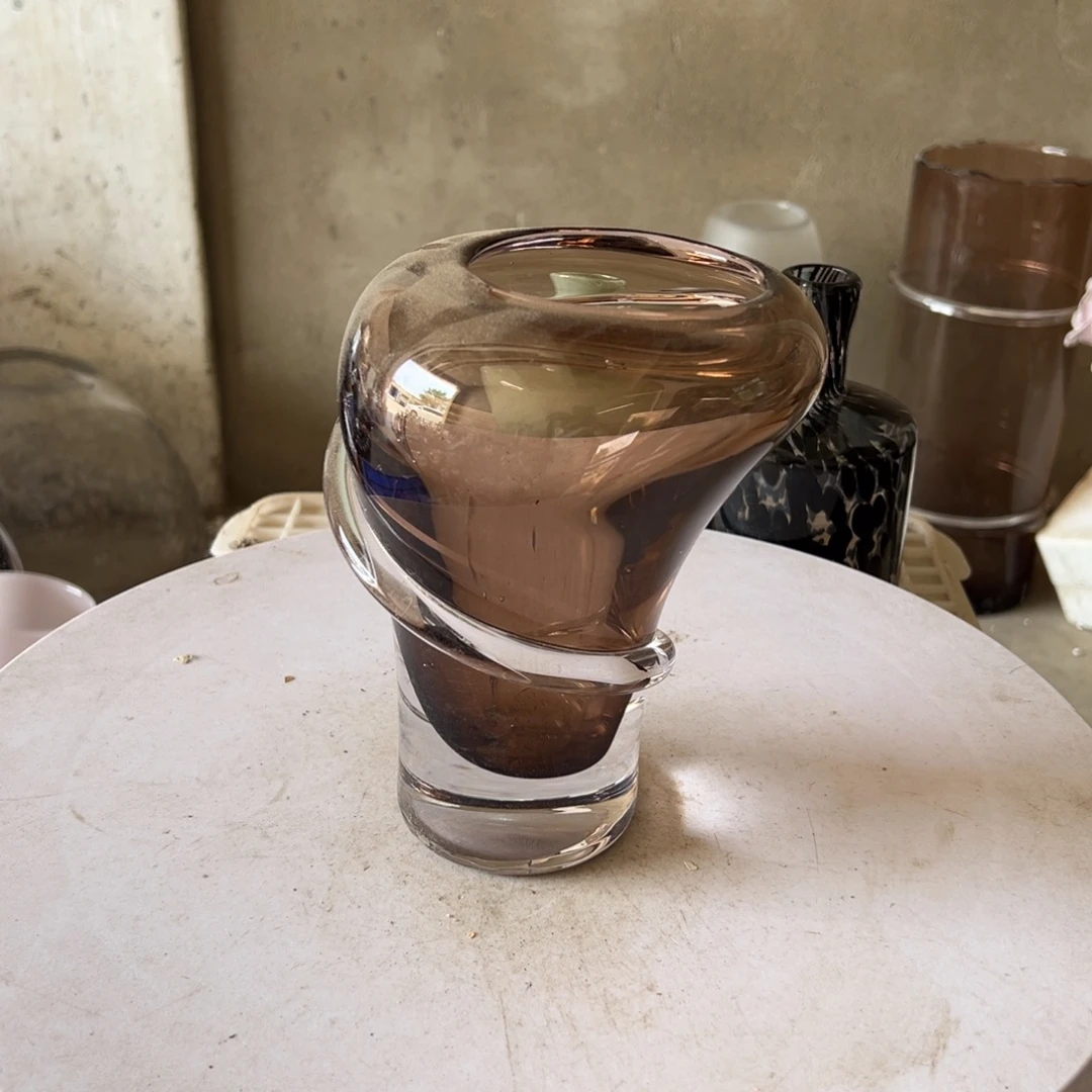 弘扬琉璃花器微瑕高度19