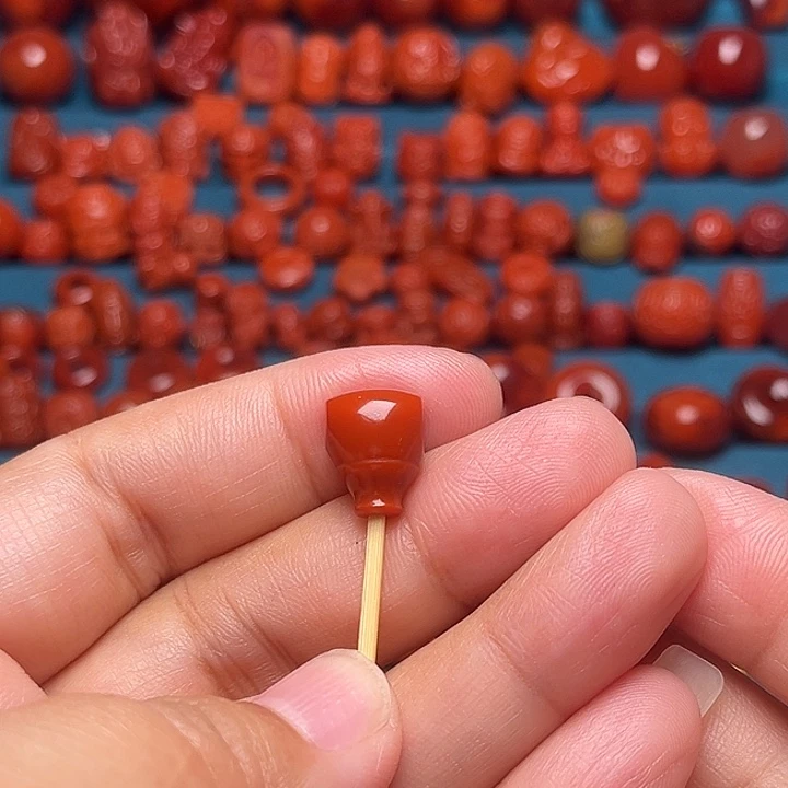 未镶嵌配饰南红玛瑙三通9.8mm