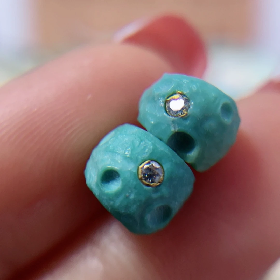 绿松石珠宝奇石未镶嵌