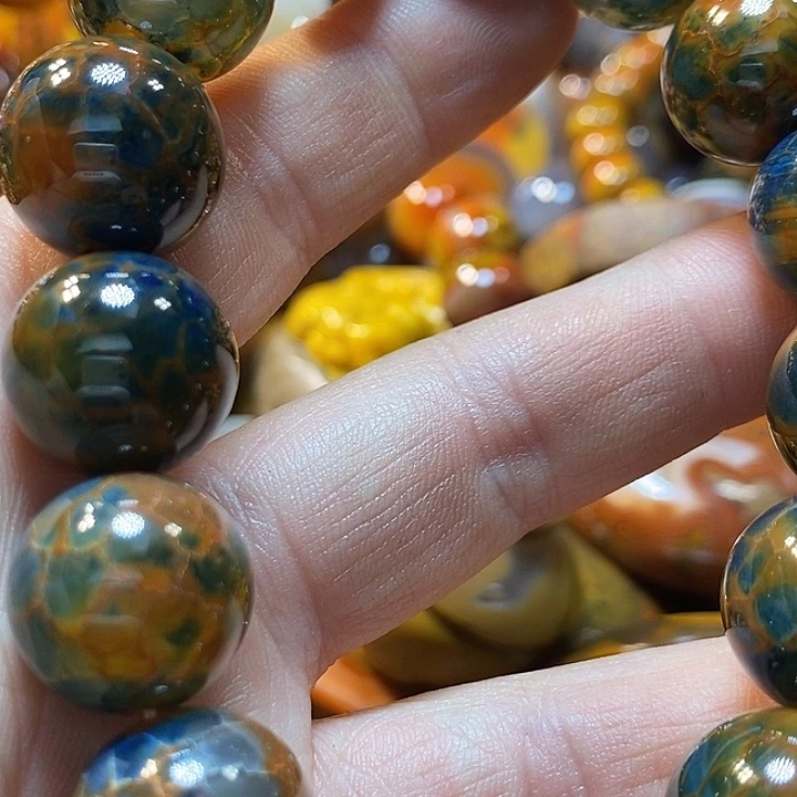 铁***汉玛瑙/玉髓未镶嵌手链