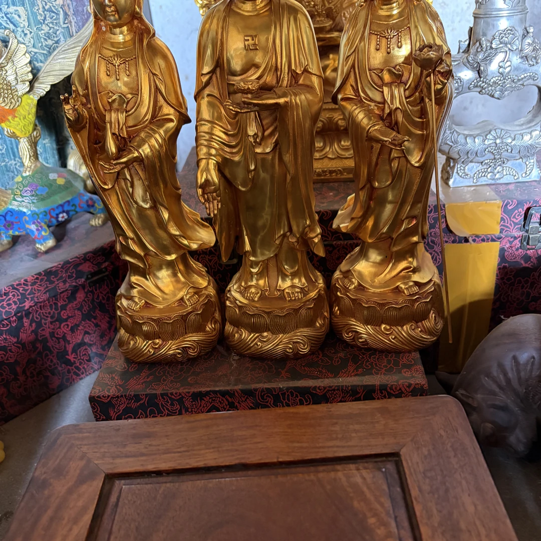 【闪购商品】福利摆件复古工艺风三圣