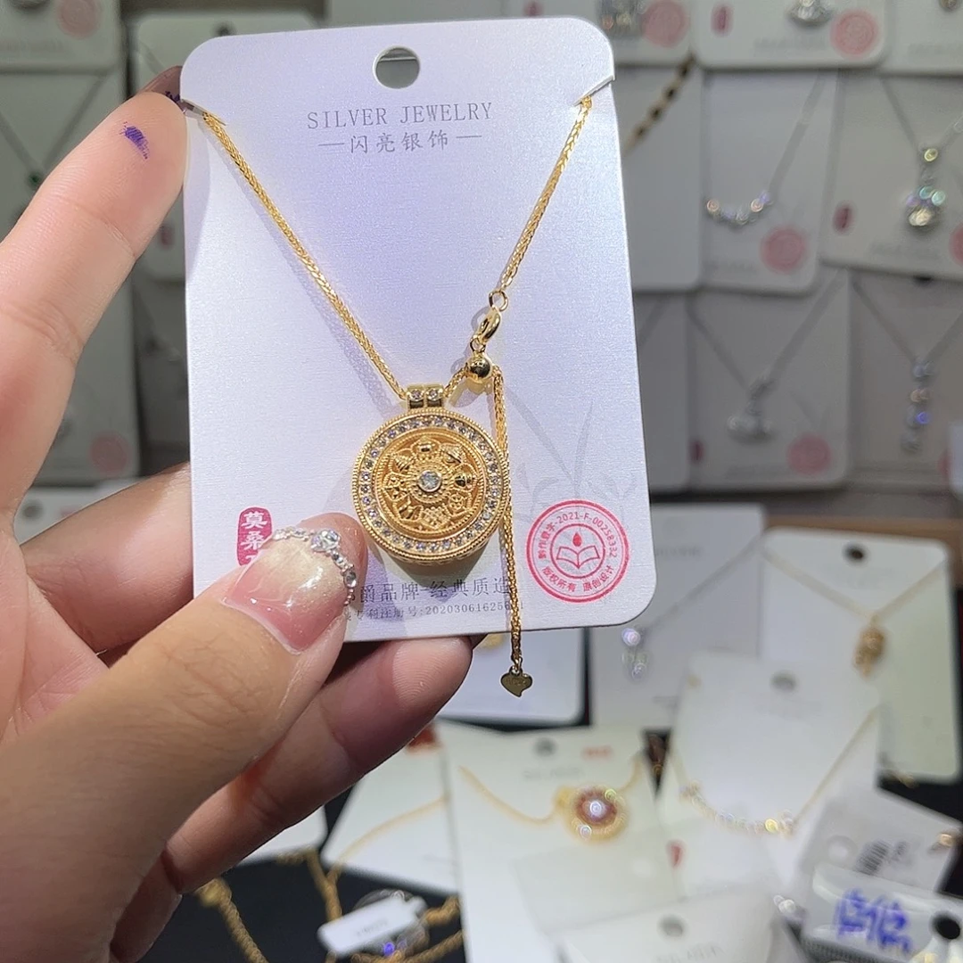 吊坠925银合成碳硅石