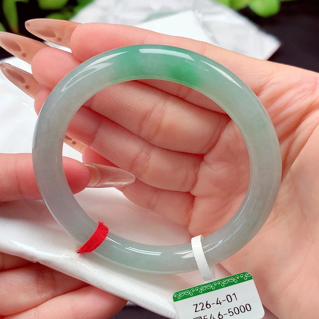 翡翠未镶嵌手镯54.6