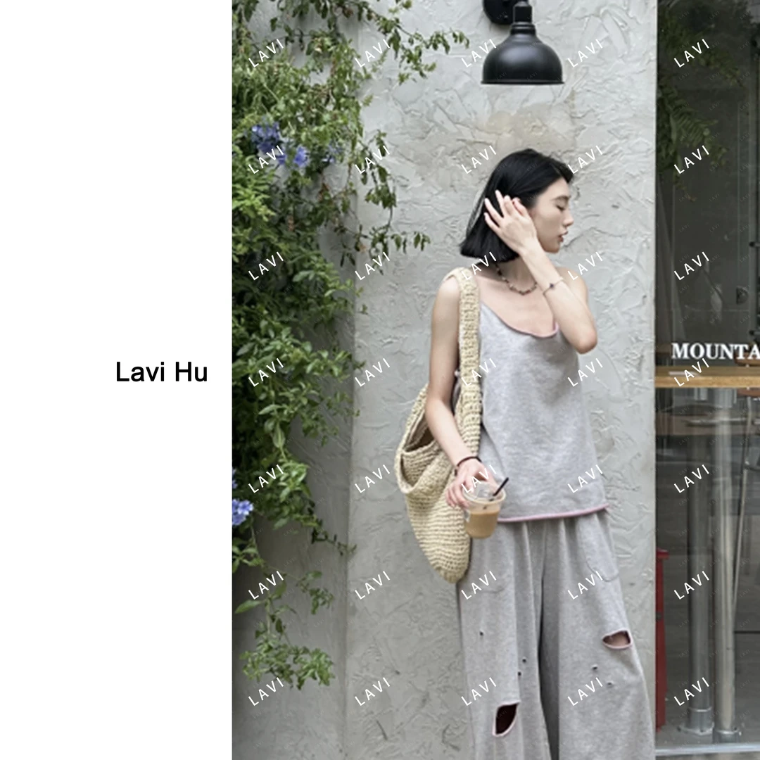 禁止热水洗！甜酷少女吊带 时尚休闲百搭外穿宽松薄款吊带6282