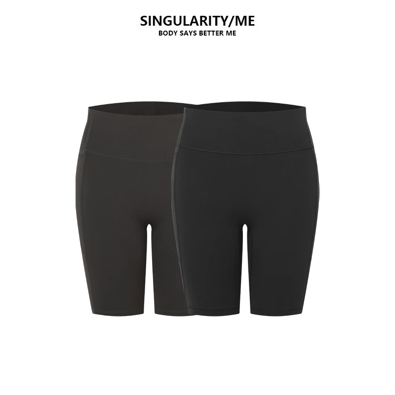 Singularity Me 凉感薄款夏季女提臀打底裤裸感裤短裤 3A 6550