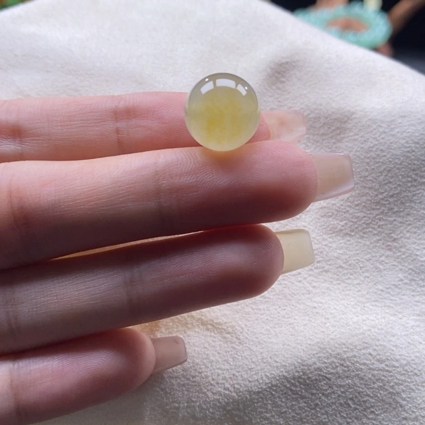 【闪购商品】翡翠颈饰未镶嵌冰黄珠卡12.9