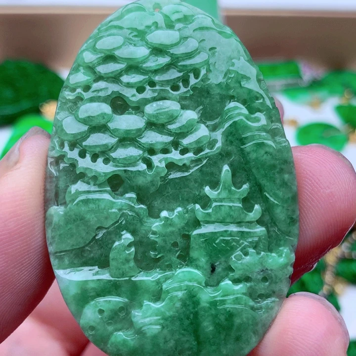 翡翠未镶嵌吊坠(不含链)