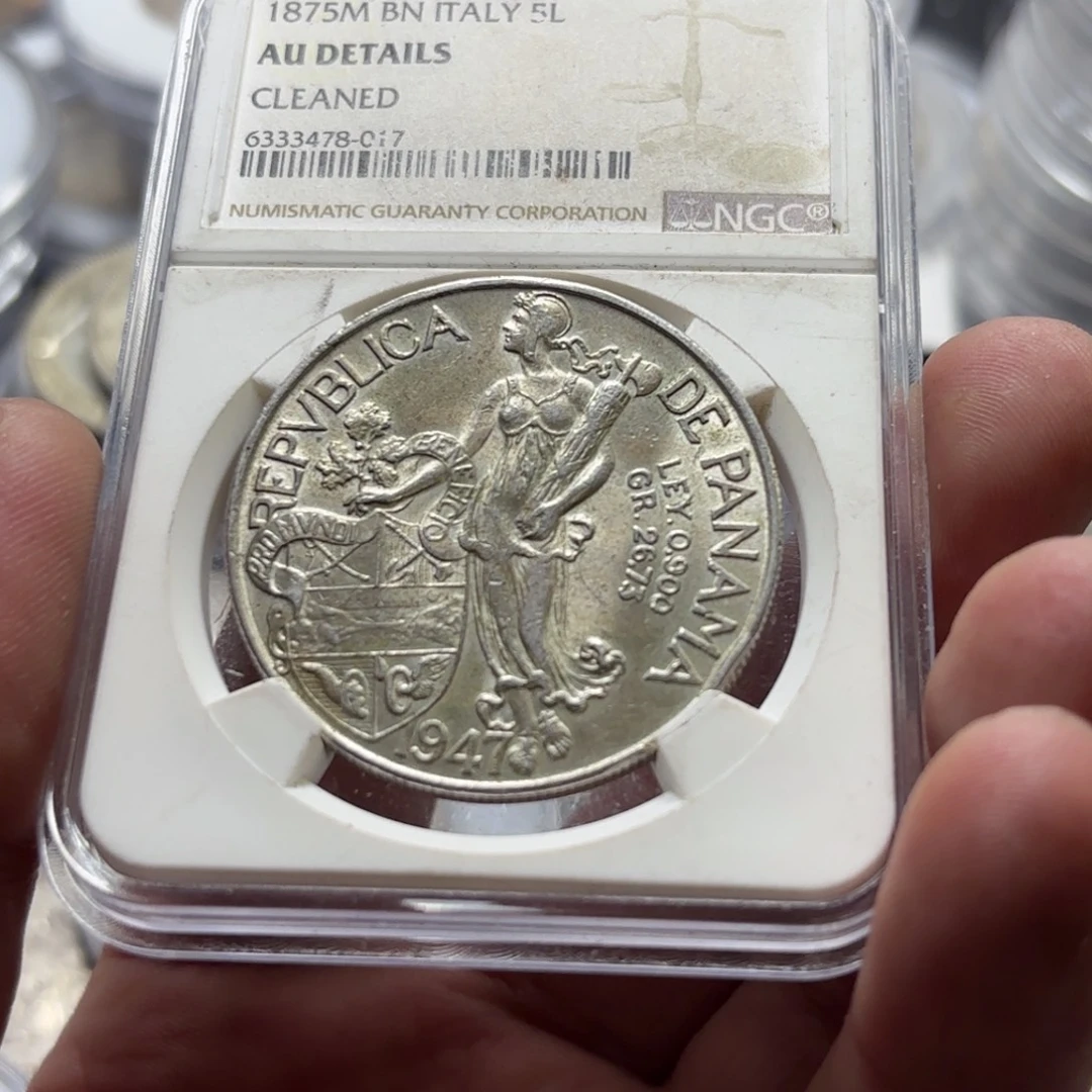 银Ag900巴拿马银币26.7克90%纯银