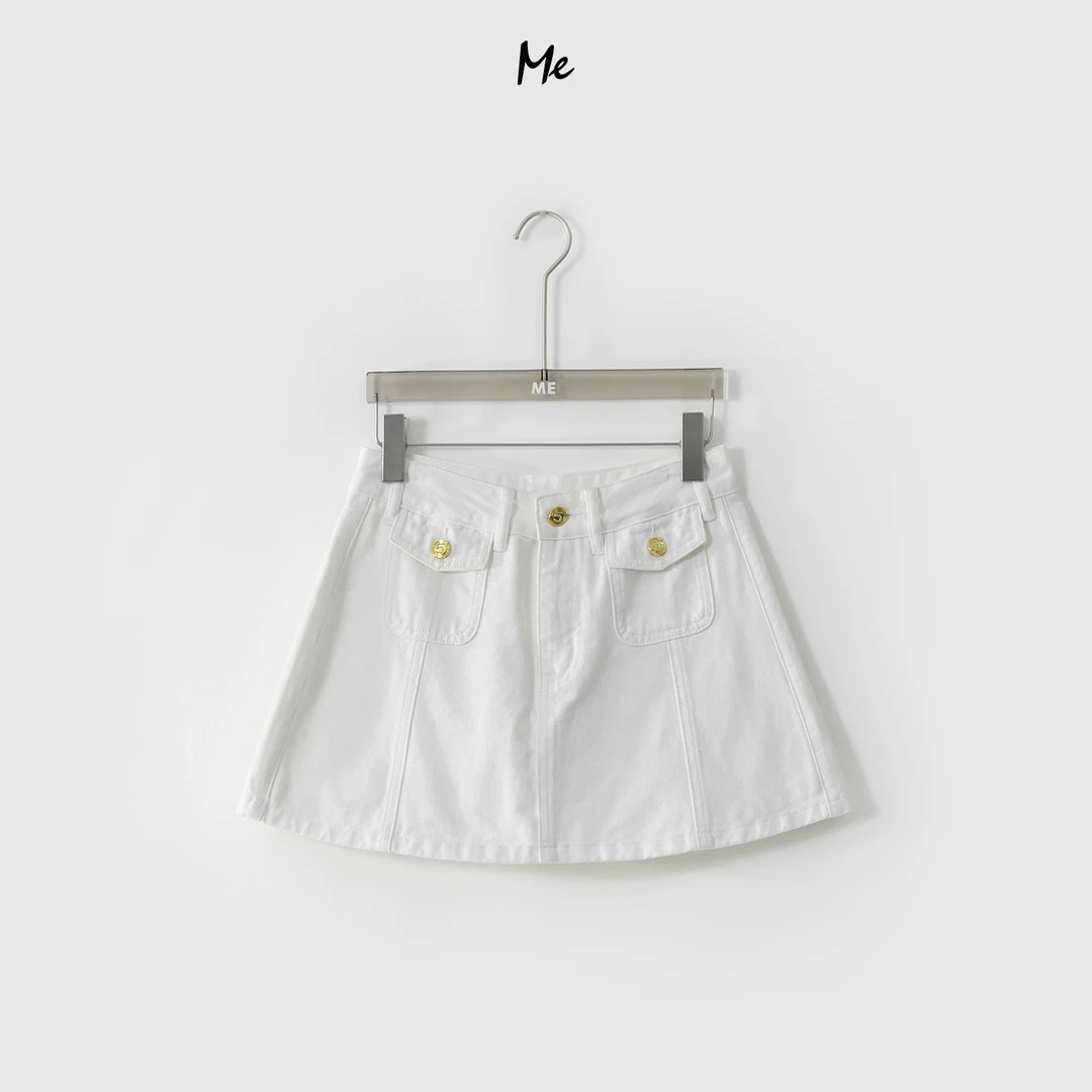 ME【CE凯旋牛仔裤裙】经典奢牌感短裤高腰显瘦百搭时尚裙裤MESS4532