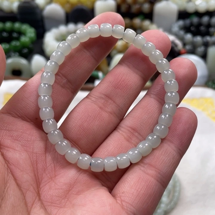 和田玉未镶嵌手串新疆迪克兰卡6精品