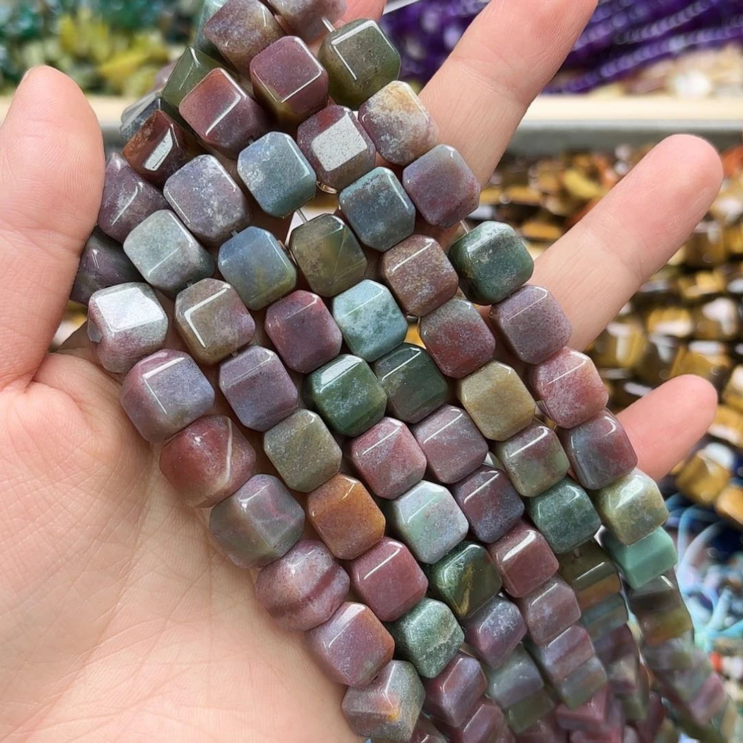 玛瑙/玉髓未镶嵌珠宝半成品10×12印度玛大方切一条