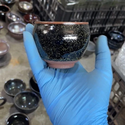 茶盏建阳建盏微瑕柴烧