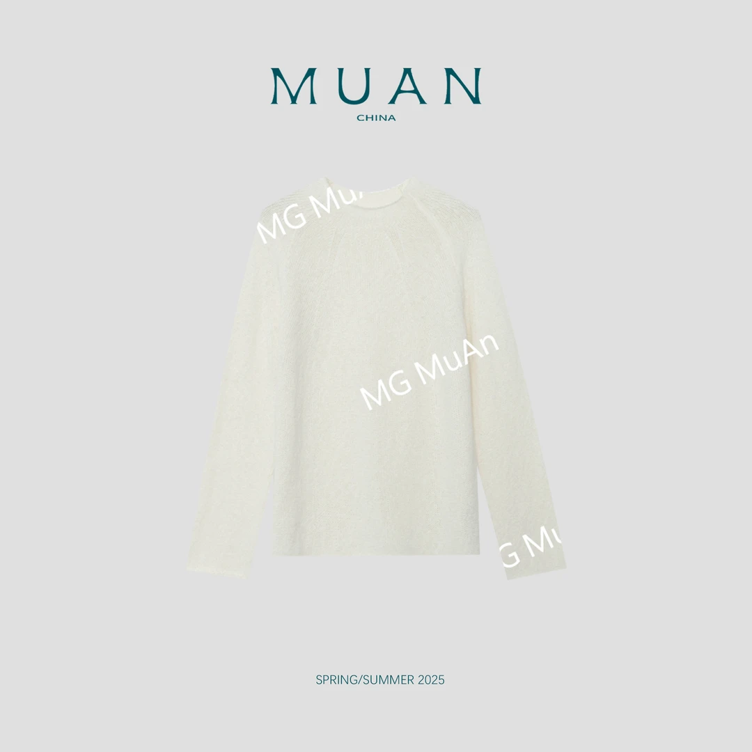 木岸：《经典老钱披肩》“老钱系列”定制针织上衣披肩两穿女ST-76251