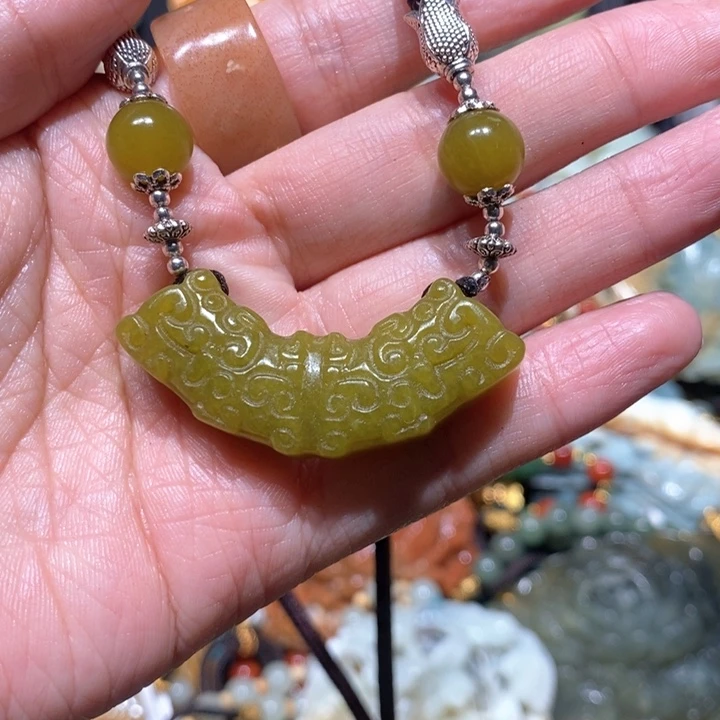 岫玉毛衣链未镶嵌