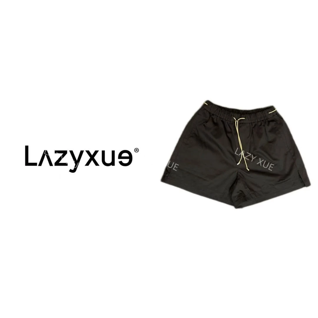 LAZYXUE薛懒懒/松紧腰抽绳舒适透气休闲百搭阔腿显瘦短裤 ZK139