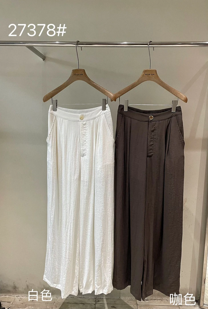 福秒-肌理感！极简的百搭直筒休闲裤（BY27378#）one by two