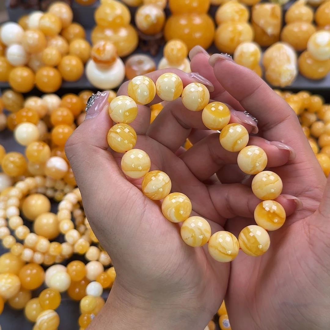 蜜蜡未镶嵌珠宝奇石同料15mm