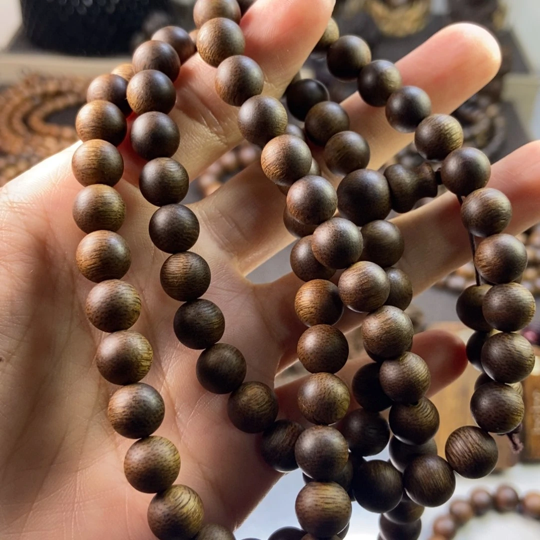 沉香手串褚*生越南芽庄白