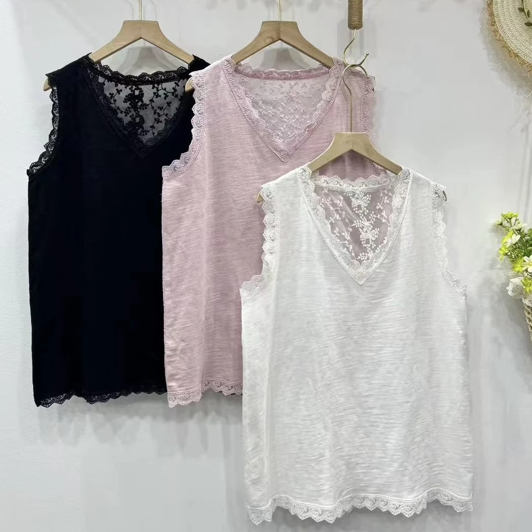 木木家 拼蕾丝背心67