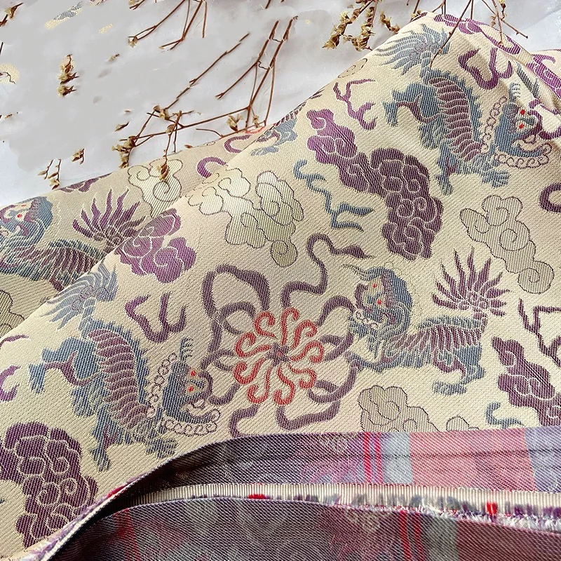 宋锦刀口布头香云纱真丝桑蚕丝全丝布头手工余料提花绸缎旗袍边角