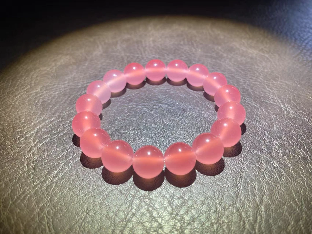 094白樱花粉菩提12mm精品手串xk094（无礼盒）