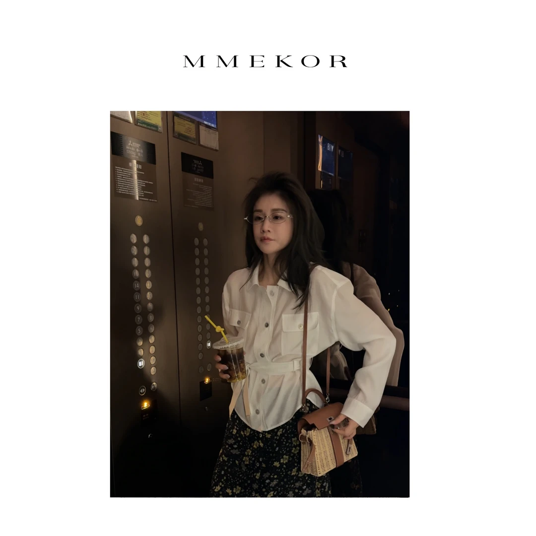 MMEKOR“苏菲玛索”外套 2025新款高智淡人风高级质感上衣 89786