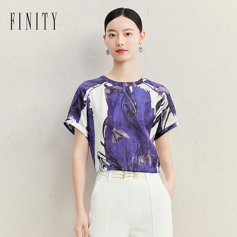 【粉丝专享】FINITY 新款蕾丝衫气质洋气时尚休闲显瘦 F21Y4B04T2