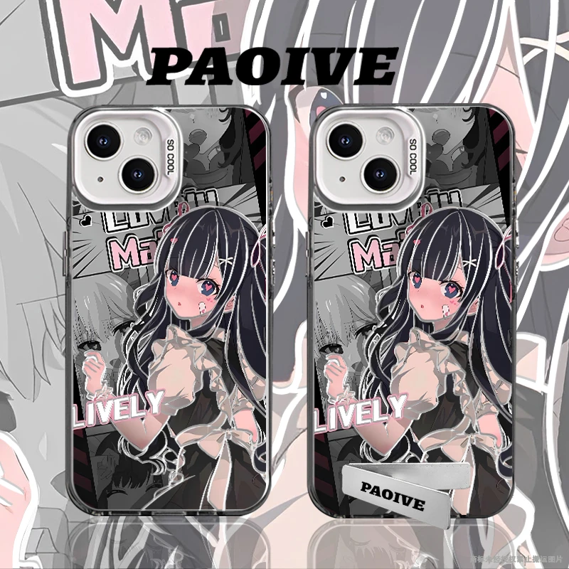 暗黑辣妹少女适用苹果华为vivoiPhone小米三星防摔彩银手机壳
