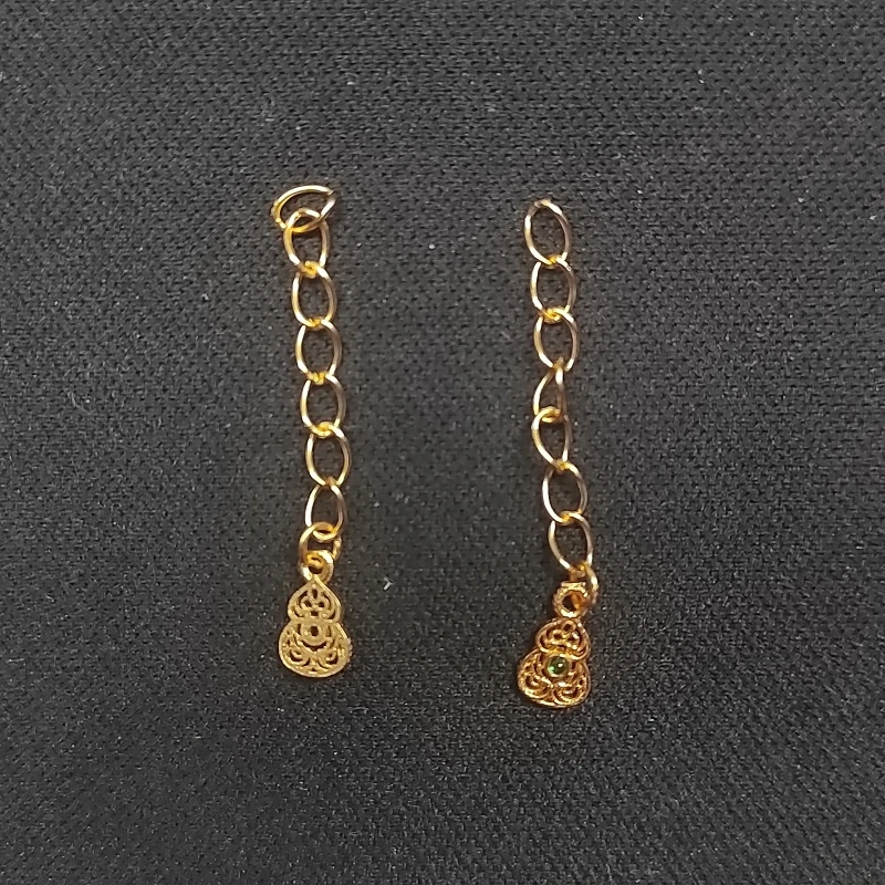 925银银制品 【发1条】A款绿钻葫芦延长链 PJ492