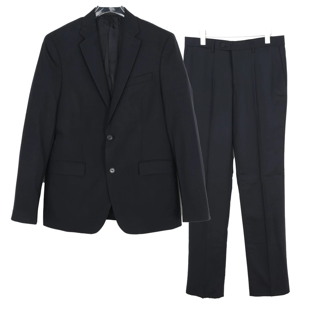 VERSACE/范思哲VC男士蓝条纹羊毛西服套装V100101S-VT01805-V1145