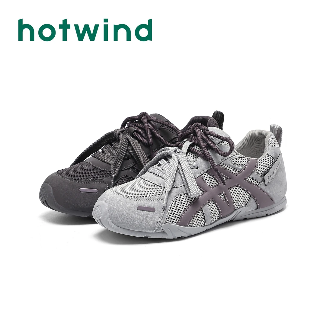 Hotwind/热风ins潮牌百搭德训鞋女25秋季新款琥珀流光时尚休闲鞋