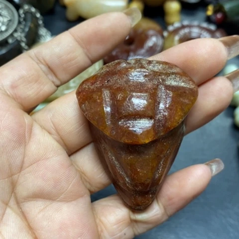紫金钵盂菩提吊坠