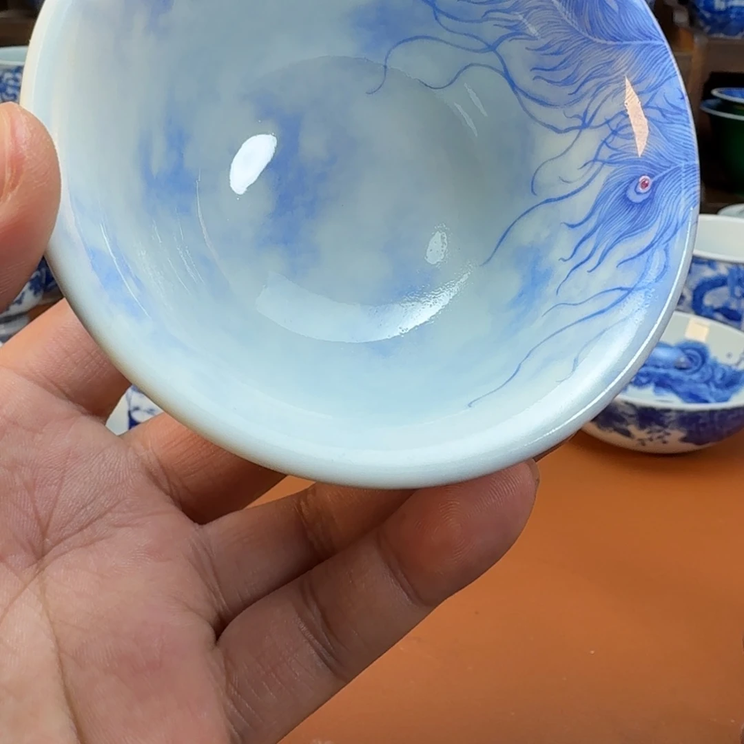 人***。杯子陶景德镇全手工手绘陶瓷